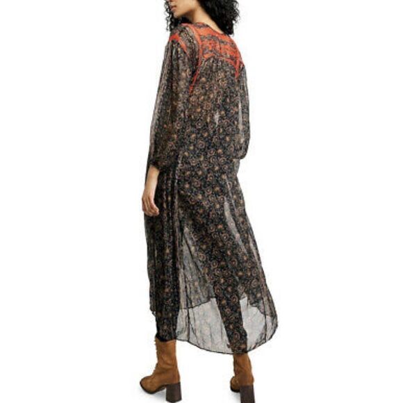 Free People Movement by Free People Flowing Printed Maxi Top Tunic Dress - Picture 7 of 14